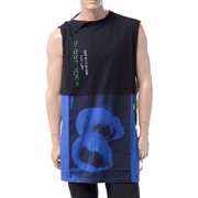 ラフシモンズ (RAF SIMONS) スリーブレスロング丈Tシャツ コットン ブラック 30% OFF