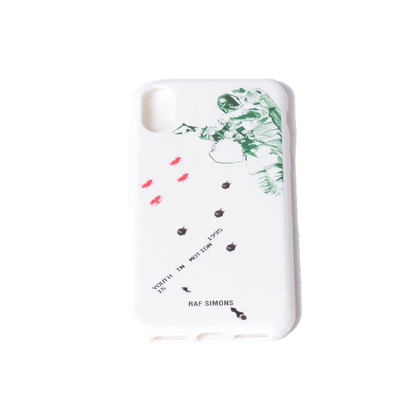 ラフシモンズ (RAF SIMONS) iPhoneXケース ホワイト 30% OFF