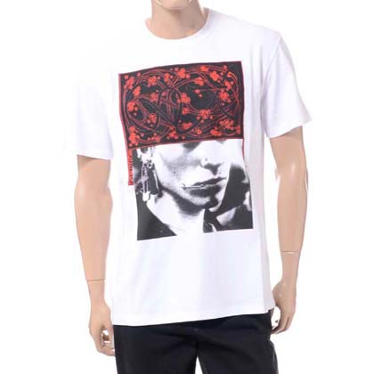 ラフシモンズ (RAF SIMONS) スリムフィットTシャツ コットン ホワイト 30% OFF