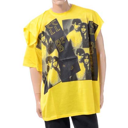 ラフシモンズ (RAF SIMONS) ディスプレイスドスリーブTシャツ コットン イエロー 30% OFF