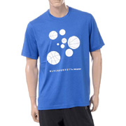 ブラックバレット (BLACKBARRETT) バイニールバレット by neil barrett バスケットボールプリントクルーネック半袖Tシャツ ブルー 30% OFF