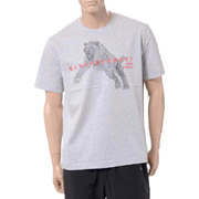 ブラックバレット (BLACKBARRETT) バイニールバレット by neil barrett 3Dメッシュタイガープリントクルーネック半袖Tシャツ コットン グレー 30% OFF