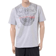 ブラックバレット (BLACKBARRETT) バイニールバレット by neil barrett 3Dメッシュスカルプリントクルーネック半袖Tシャツ コットン グレー 30% OFF