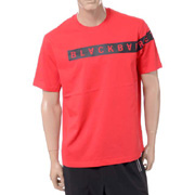 ブラックバレット (BLACKBARRETT) バイニールバレット by neil barrett コアロゴクルーネック半袖Tシャツ コットン レッド 30% OFF