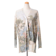 アントニオマラス (ANTONIO MARRAS) アシンメトリーカーディガン ニット 庭園プリント