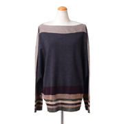 アントニオマラス (ANTONIO MARRAS) ワイドフォルムセーター ウールミックス グレーベージュ