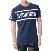 ハイドロゲン (Hydrogen) ブランドロゴTシャツ ネイビー 30% OFF