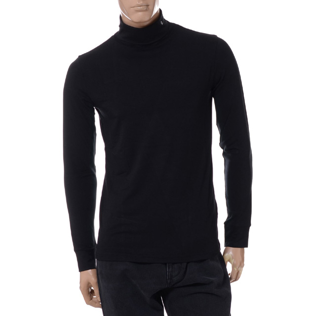 ラフシモンズ (RAF SIMONS) ロールネックロングTシャツ コットン 