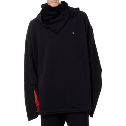 ラフシモンズ (RAF SIMONS) オーバーサイズドプリンテッドスカーフ コットン ブラック 30% OFF