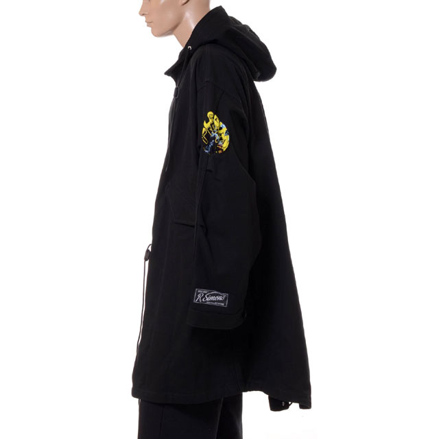 ラフシモンズ (RAF SIMONS) オーバーサイズドプリンテッドパーカー