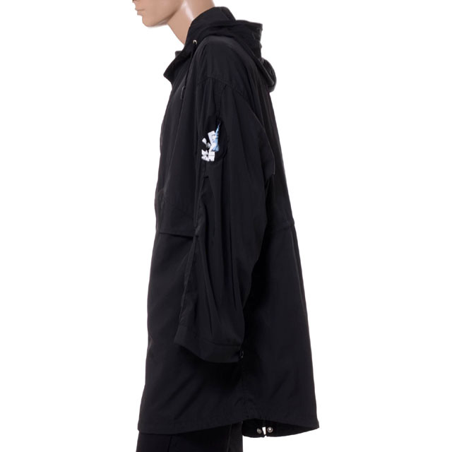 ラフシモンズ (RAF SIMONS) オーバーサイズドプリンテッドパーカー