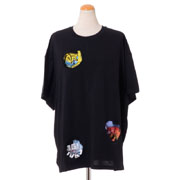 ラフシモンズ (RAF SIMONS) 半袖ポケットプリントTシャツ コットンジャージー ブラック