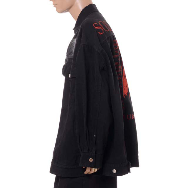 ラフシモンズ (RAF SIMONS) Oversized Solemn-X denim jacket コットン