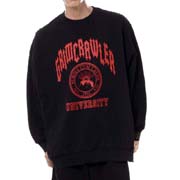 ラフシモンズ (RAF SIMONS) Destroyed crewneck sweater Grimcrawler コットン ブラック 30% OFF