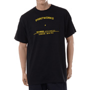 ラフシモンズ (RAF SIMONS) Printworks Tour T-shirt Tシャツ コットン ブラック