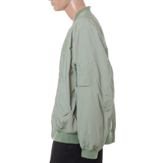 ラフシモンズ (RAF SIMONS) Classic bomber with leather patch