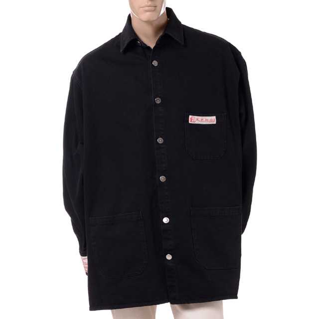 RAF SIMONS ラフシモンズ 20SS BIG FIT DENIM SHIRT ビッグフィットデニムシャツ ブラック　201-248-10134