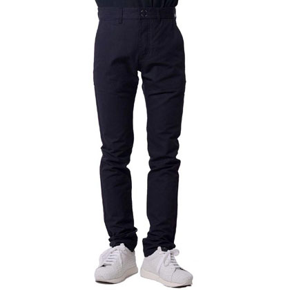 ラフシモンズ (RAF SIMONS) スリムチノパンツ normal fit chino ネイビー 30% OFF