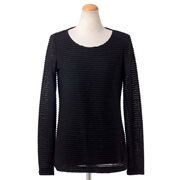 ストラネス streness リトルボーダーカットソー ブラック 30% OFF