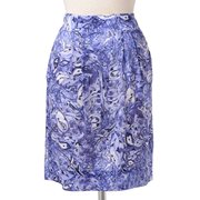ストラネス streness サクラマーブルプリントボックススカート ブルー 30% OFF
