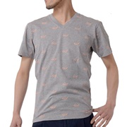 ヴィクターアンドロルフ メガネプリントTシャツ グレー