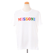 ミッソーニ (Missoni) ロゴTシャツ コットンストレッチ ホワイト