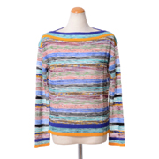 ミッソーニ (Missoni) ボートネックセーター レーヨン羊毛 ミックス