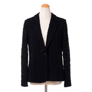 ミッソーニ (Missoni) テーラードジャケット 羊毛 ブラック