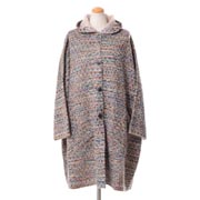 ミッソーニ (Missoni) リバーシブルローブカーディガン アルパカミックス ミックス柄ベージュ