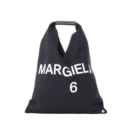 エムエムシックス メゾンマルジェラ (MM6 MAISON MARGIELA) ミニジャパニーズバッグ コットンキャンバス ブラック