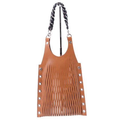 ソニアリキエル (SONIA RYKIEL) バルテッドミディアムトートバッグ カーフスキン キャメル 30% OFF