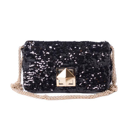 ソニアリキエル (SONIA RYKIEL) ルコパンバッグミディアム スパンコール ブラック 30% OFF