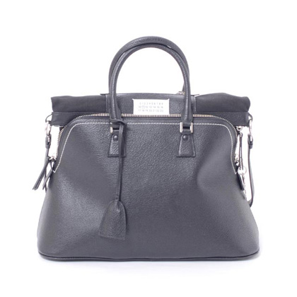 メゾン マルジェラ (Maison Margiela) 5acバッグ大 シープスキン ブラック