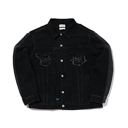 スタジオセブン (STUDIO SEVEN ) Shadow Custom Denim Jacket カスタムデニムジャケット ブラック 30% OFF