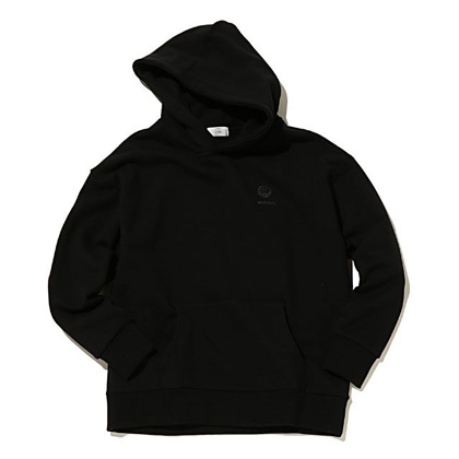 スタジオセブン (STUDIO SEVEN ) Shadow Mr.confused Basic Hoodie にこちゃんワッペンパーカー ブラック 30% OFF