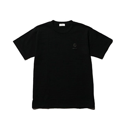 スタジオセブン (STUDIO SEVEN ) Shadow Mr.confused Basic Tee ニコちゃんワッペンTシャツ ブラック 30% OFF