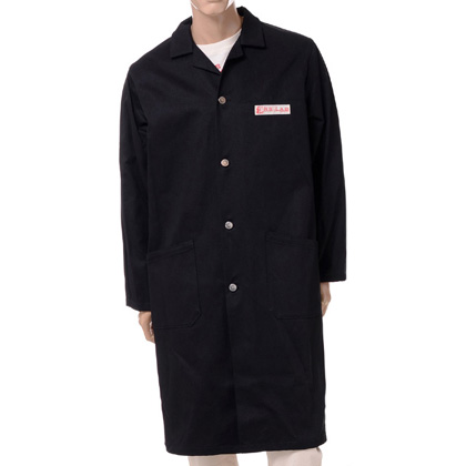 ラフシモンズ (RAF SIMONS) デニムラボコート コットン ブラック 30% OFF