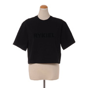 ソニアリキエル (SONIA RYKIEL) ショートロゴT コットン ブラック