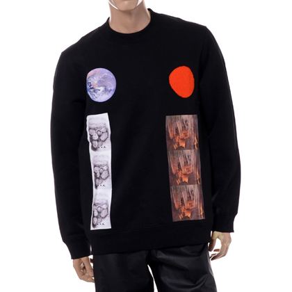 ラフシモンズ (RAF SIMONS) Basic sweater with Sterling patches