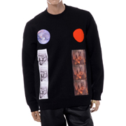 ラフシモンズ (RAF SIMONS) Basic sweater with Sterling patches