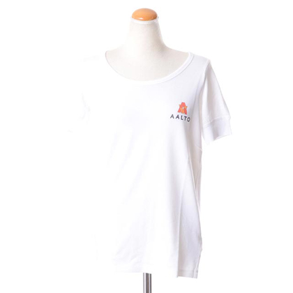 アールト (AALTO) ワンポイントプリントTシャツ コットン ホワイト