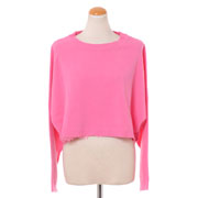 インポートブランド (import brand) ANNA MOLINARI ショート丈セーター ウールカシミア ピンク