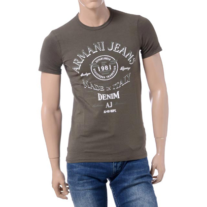 アルマーニジーンズ (ARMANI JEANS) ロゴ半袖Tシャツ グレー 30% OFF
