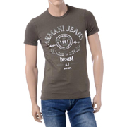 アルマーニジーンズ (ARMANI JEANS) ロゴ半袖Tシャツ グレー 30% OFF