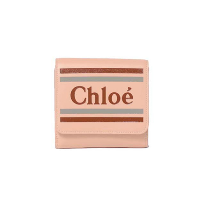 クロエ (chloe) VICK 二つ折り財布 スクエアウォレット カーフスキン ビスケットピンク
