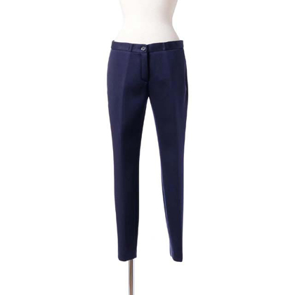エリカ カヴァリーニ セミクチュール (ERIKA CAVALLINI semi-couture) ストレートパンツ モダールストレッチ ネイビーブルー 30% OFF