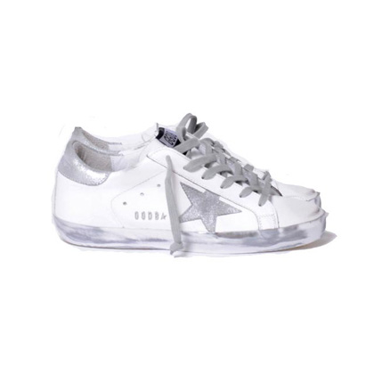 ゴールデングース (Golden Goose) スーパースタースニーカー レザー ホワイトシルバー 30% OFF