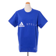 ステラマッカートニー ロゴTシャツ オーガニックコットンとリサイクル素材 ブルー