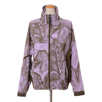ステラマッカートニー (stella mccartney) トラックジャケット プレーンウィーブ モアレプリント