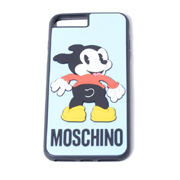 モスキーノ (Moschino) 犬iPhone7/8 Plusケース ライトブルー